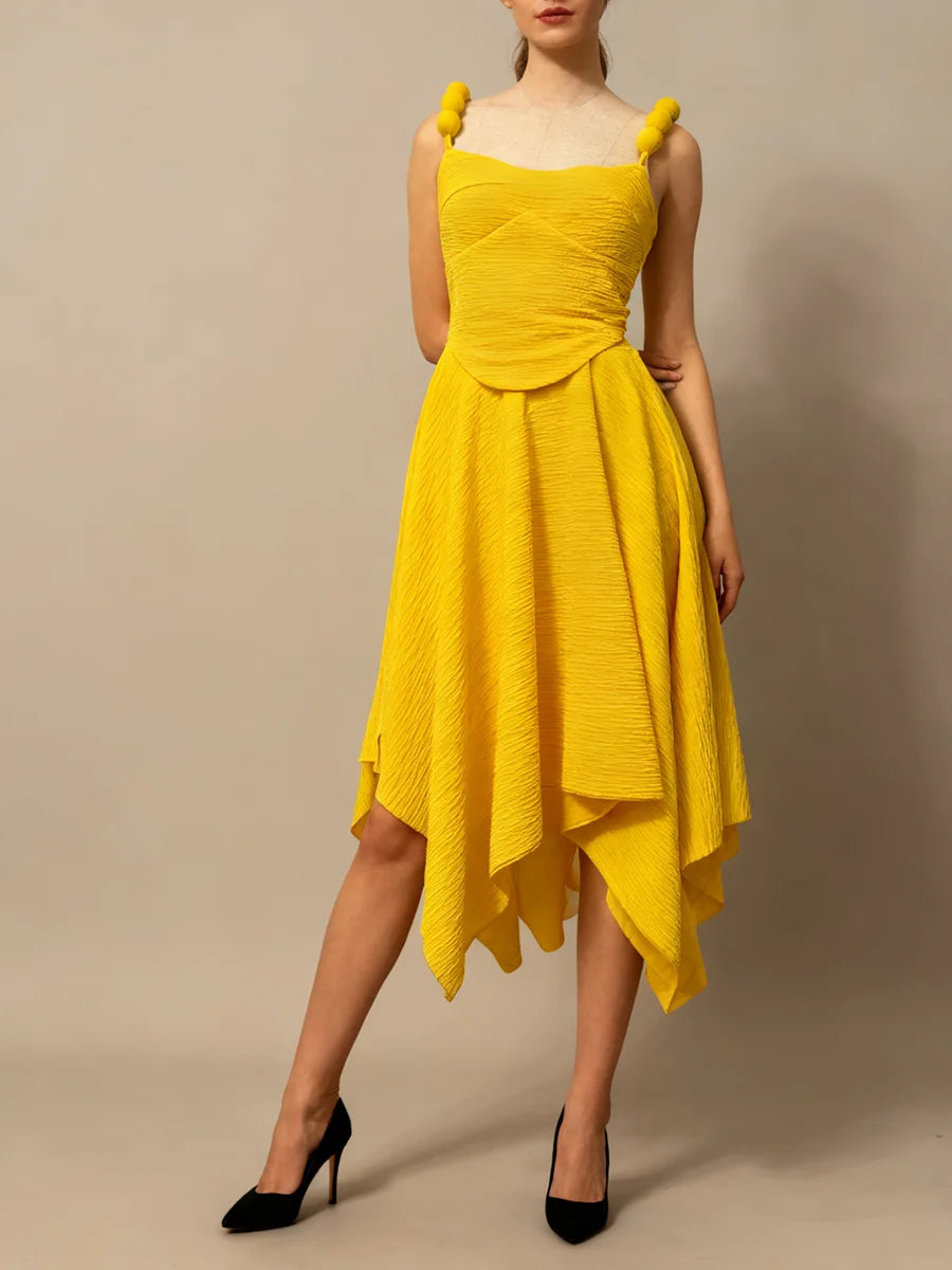 Spliced Folds Dresses