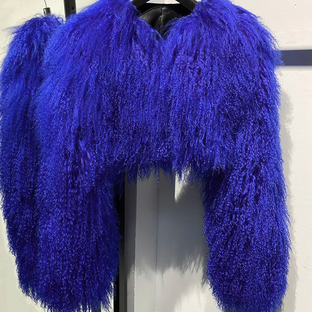 Plus Size Shaggy Coat