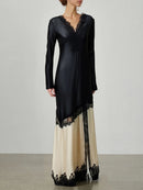 Spliced Lace Dresses
