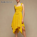 Spliced Folds Dresses