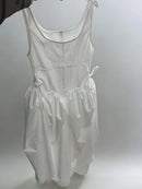 Solid Slimming Spliced Dress