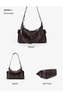 GENUINE LEATHER DESIGNER CROSSBODY HANDBAG