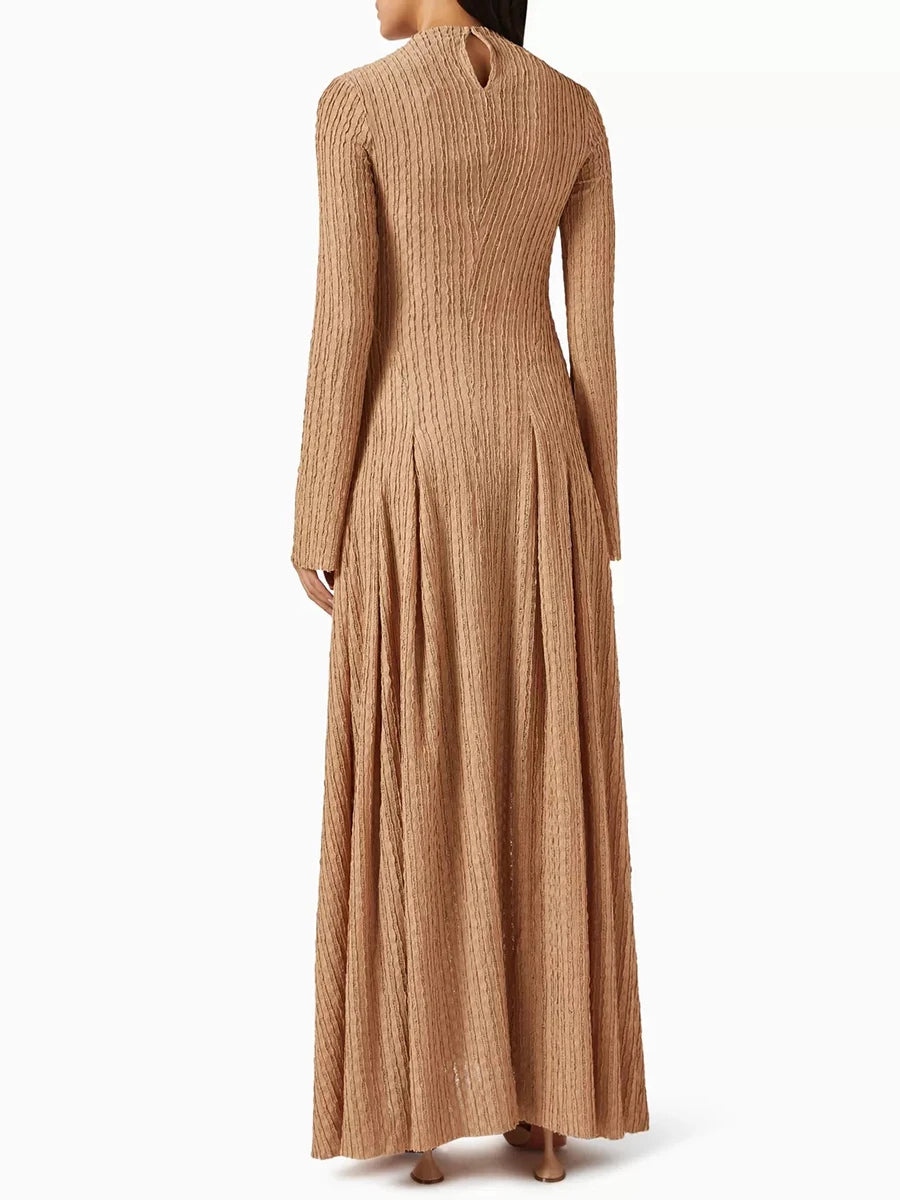 Spliced Metal Buttons Design Dresses