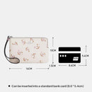 Coach Corner Zip Wallet Wristlet Bag