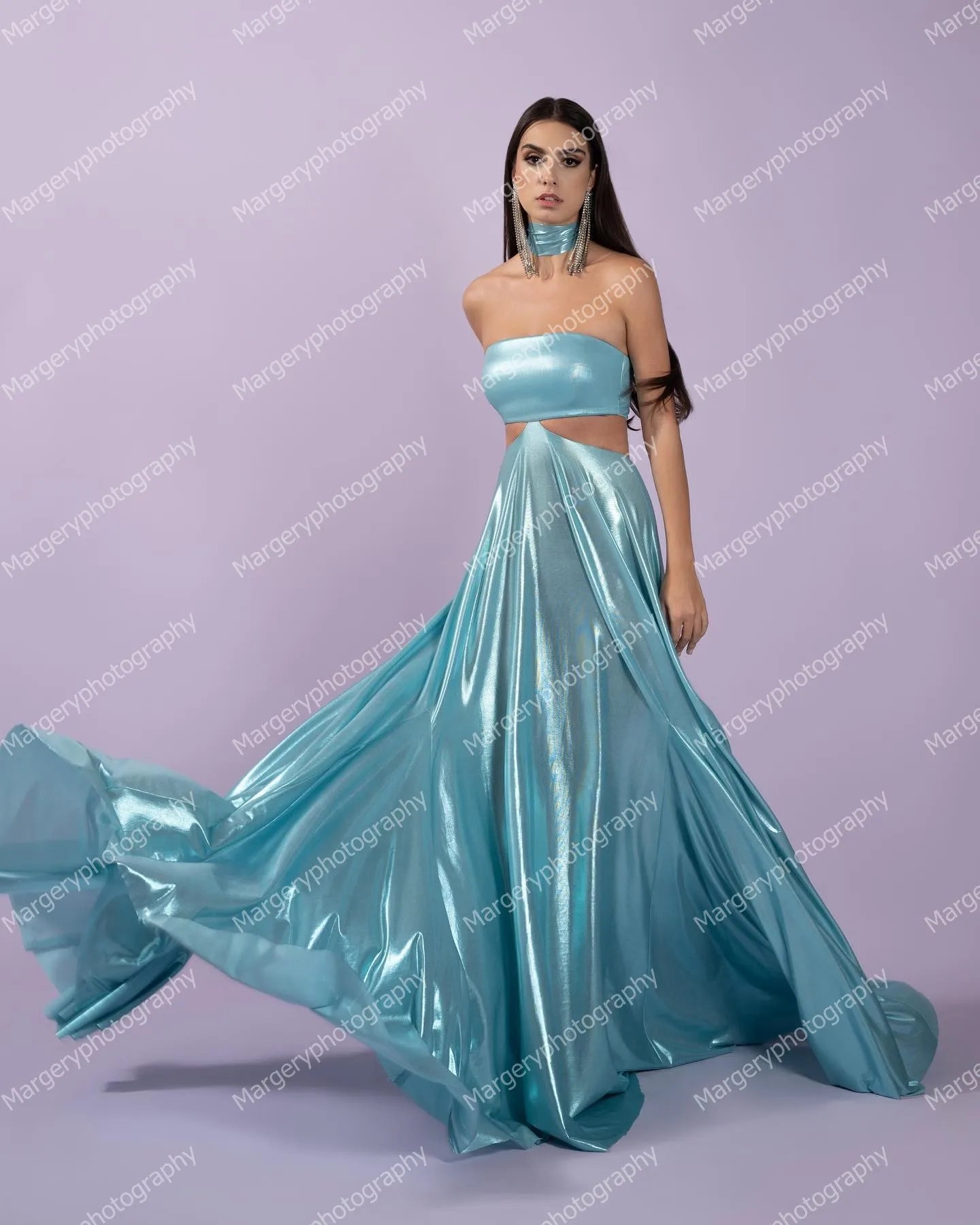 Chic Bright Satin Dress