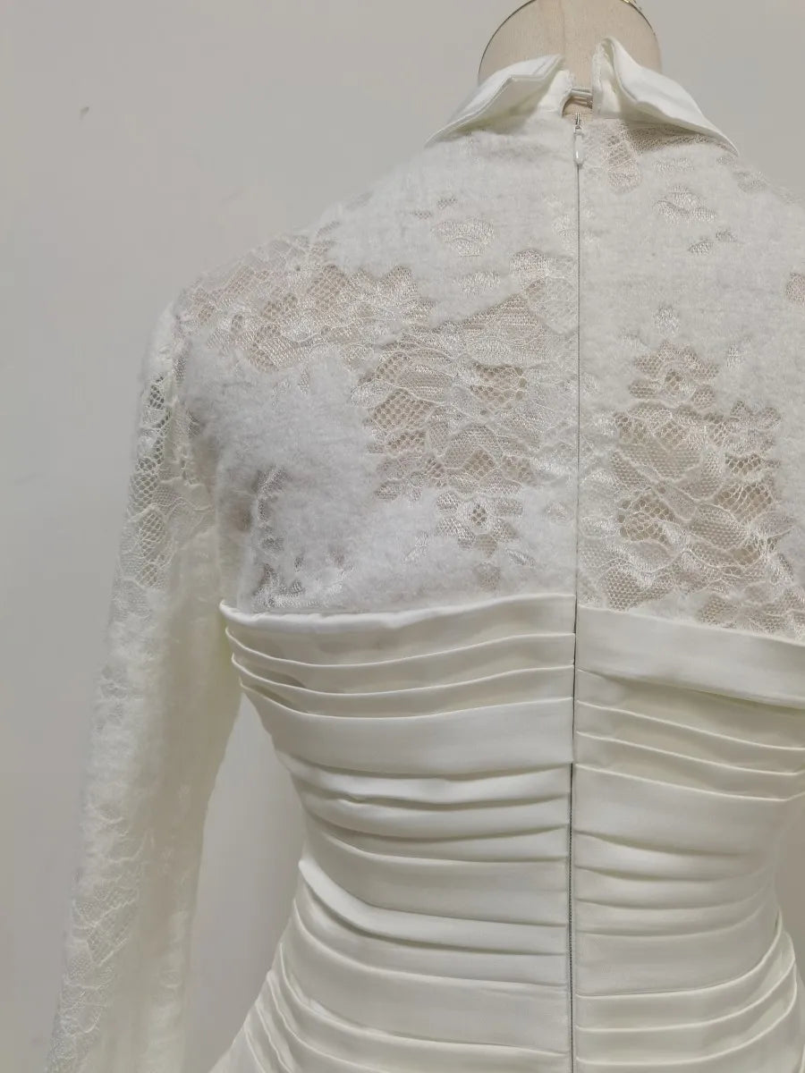 Spliced Lace Dresses