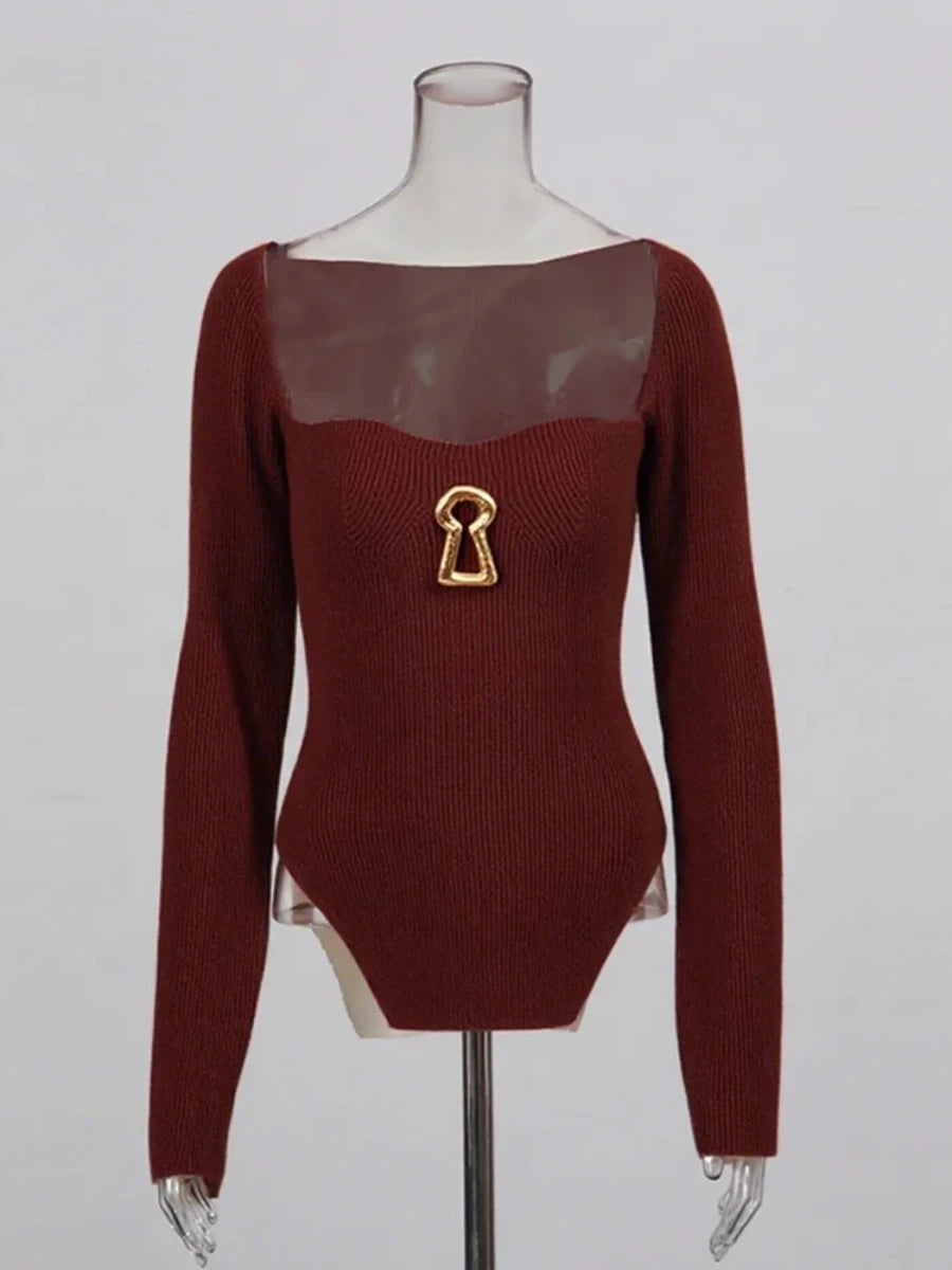 Sequined Basics Sweaters for Women