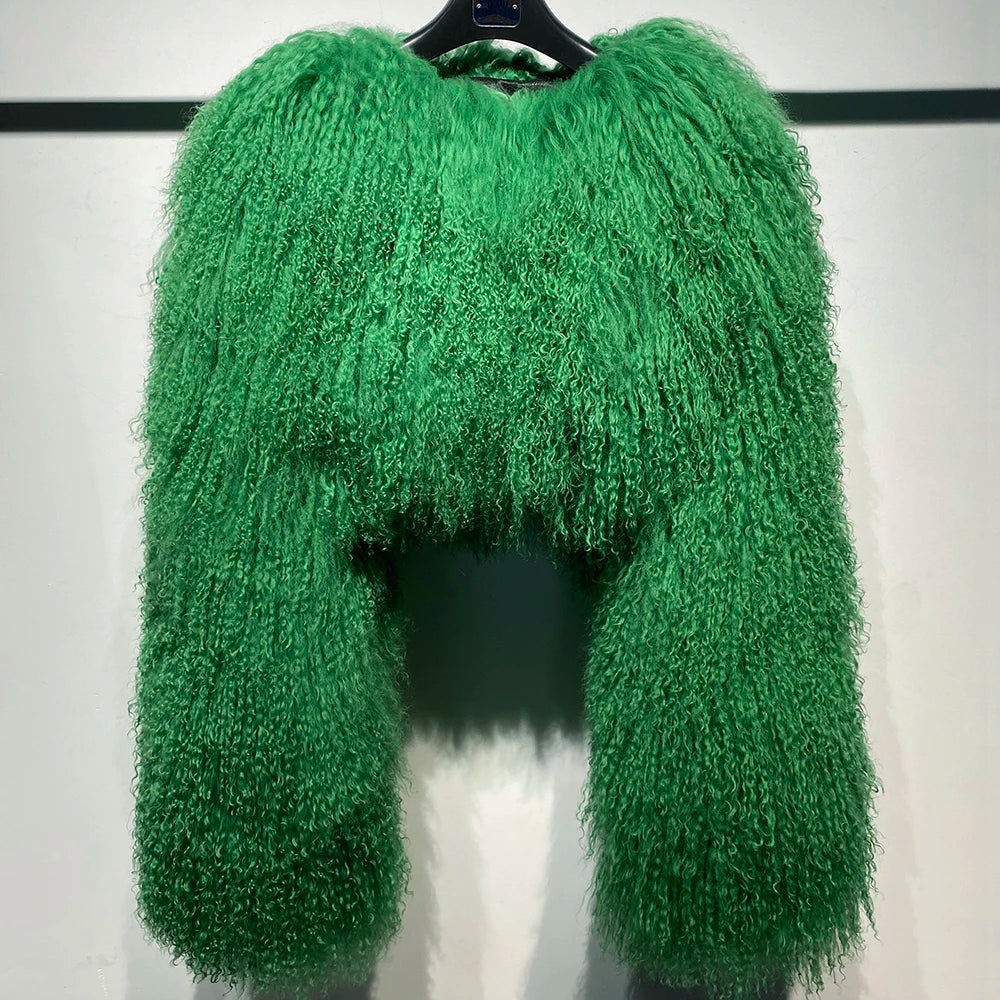 Plus Size Shaggy Coat