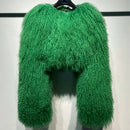 Plus Size Shaggy Coat