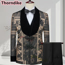 Luxury Men Suits Blazer 3 Piece Suits
