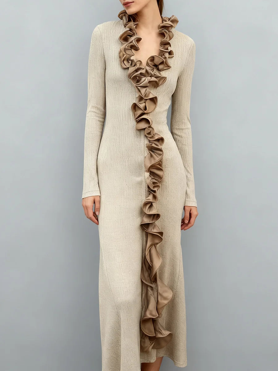 Spliced Fungus Folds Dresses