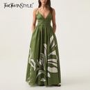 Printing Loose Spliced Dresses