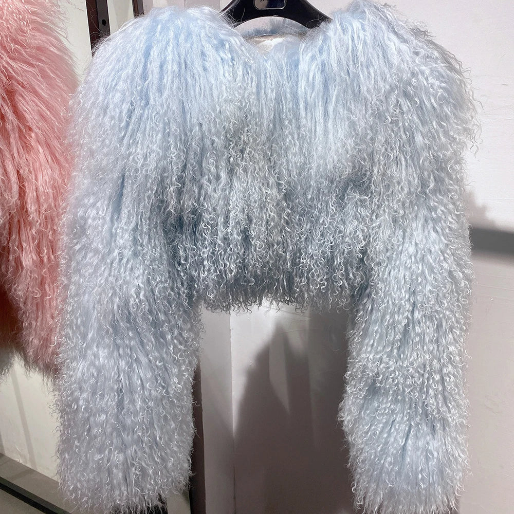 Plus Size Shaggy Coat