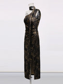 Spliced Ribbon Elegant Dresses