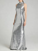 Spliced Sequins Dresses
