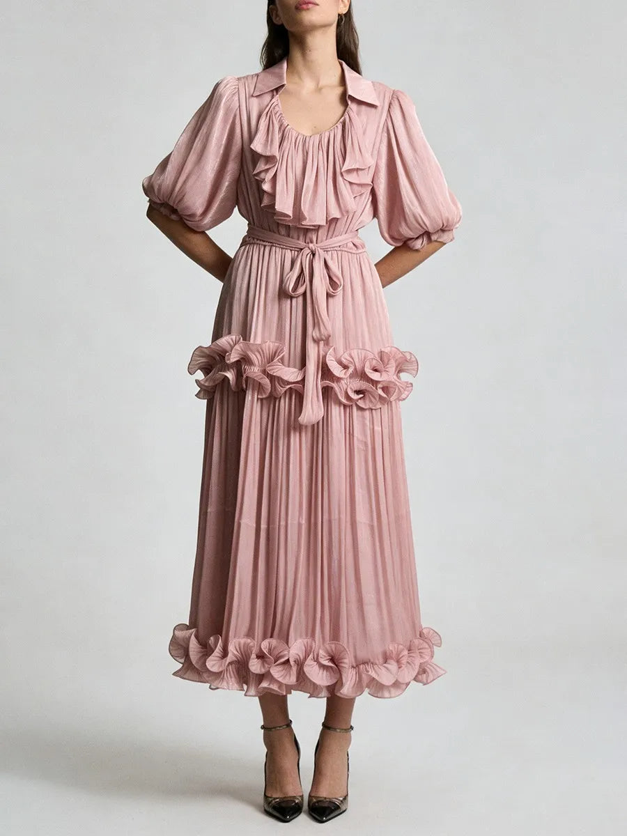 Spliced Folds Dresses