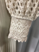 Hollow Out Spliced Embroidery Dresses