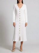 Sleeves Patchwork Pockets Basics Dresses