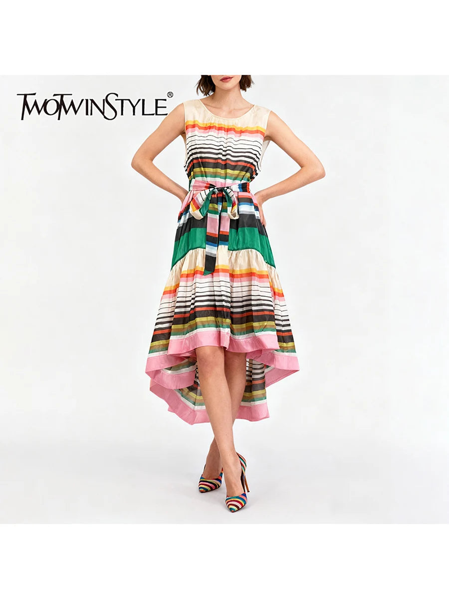 Color Striped Dresses