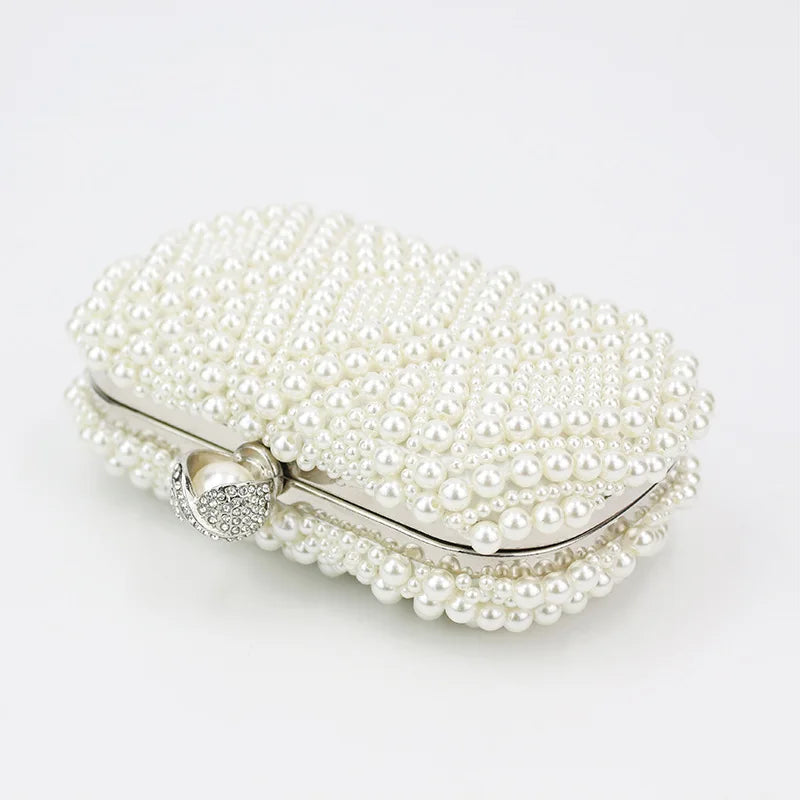 Flower Crystal Wedding Bridal Clutch