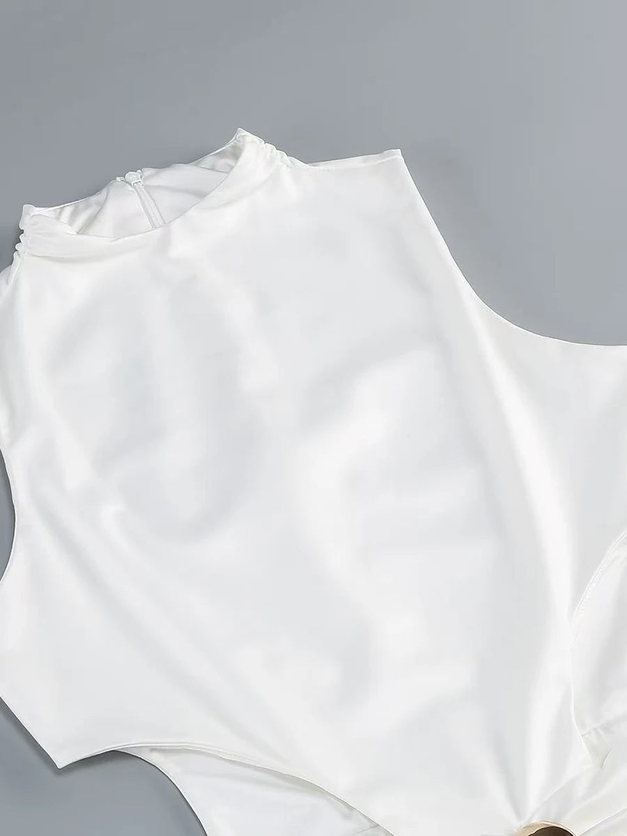 Hollow Out Solid Dresses for Women
