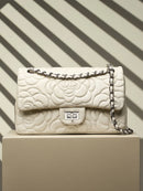 Camellia Pattern Chain Crossbody Bags