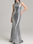 Spliced Sequins Dresses