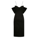 Spliced Bowknot Fashion Dresses