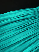 Plus Size Shiny Pleated Dress