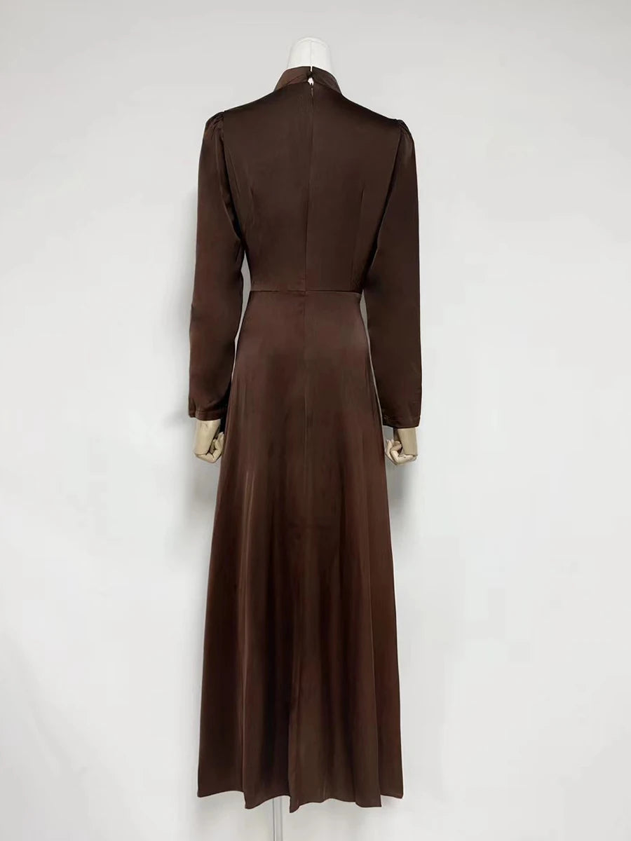 Slimming Spliced Bead Dresse