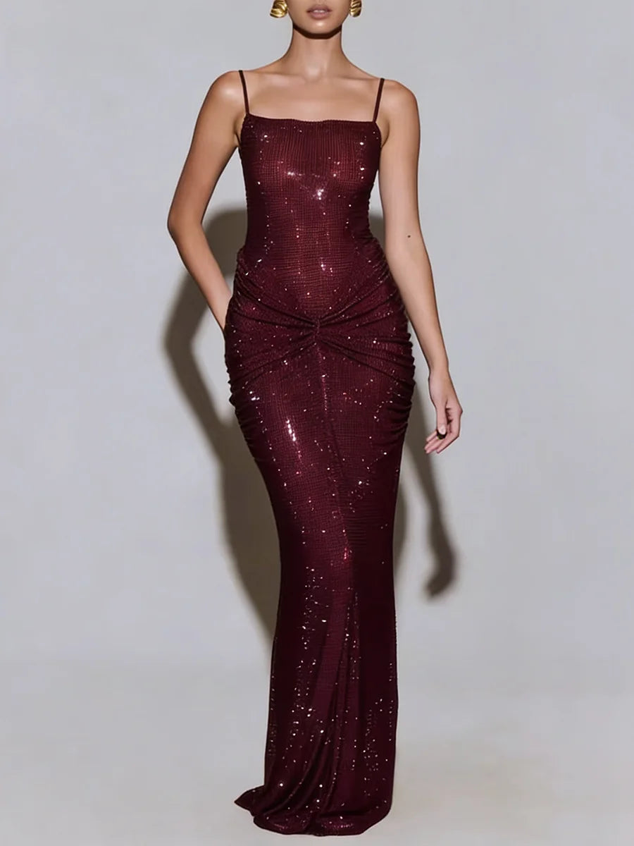 Burgundy Fine Dress