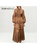 Ruffles Folds Dresses