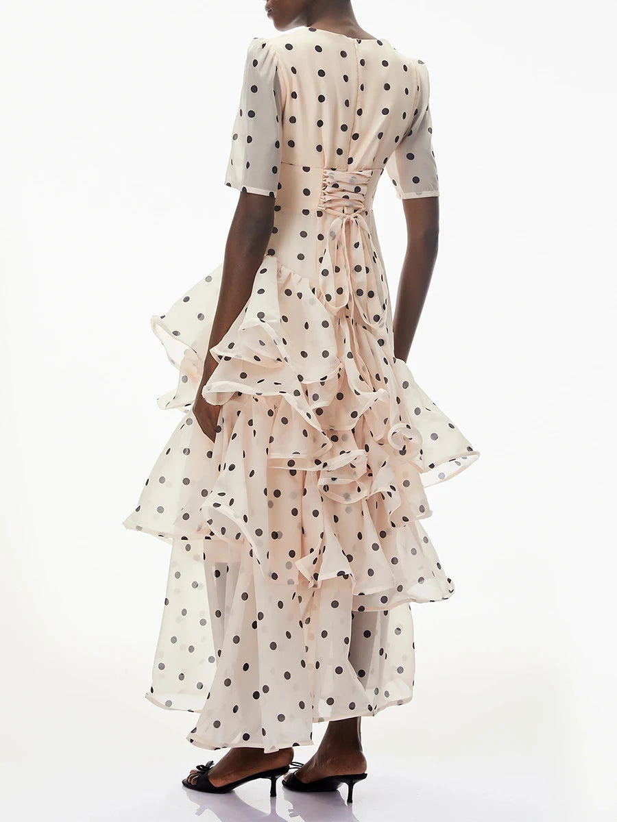 Hit Color Dot Dresses