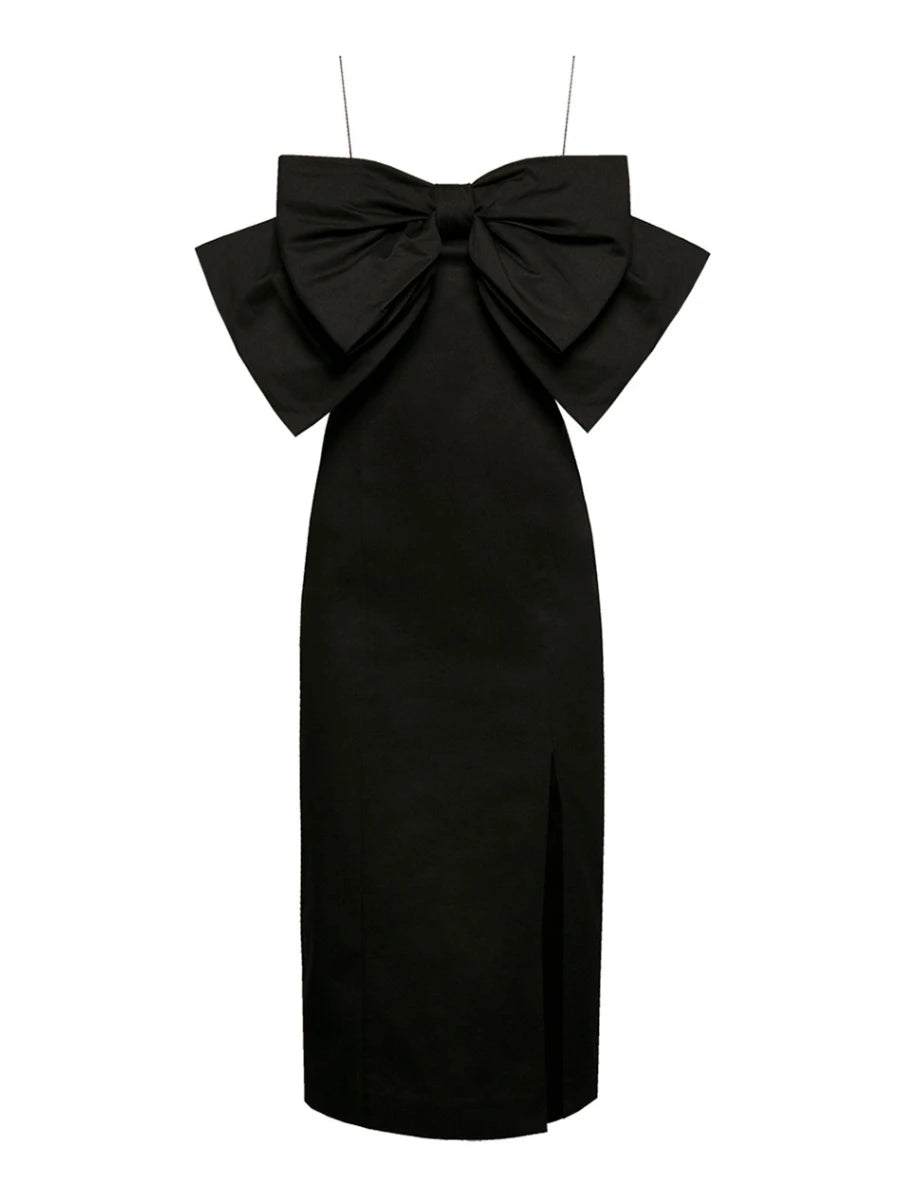 Spliced Bowknot Fashion Dresses