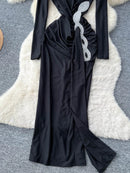 Spliced Bead Elegant Dresses