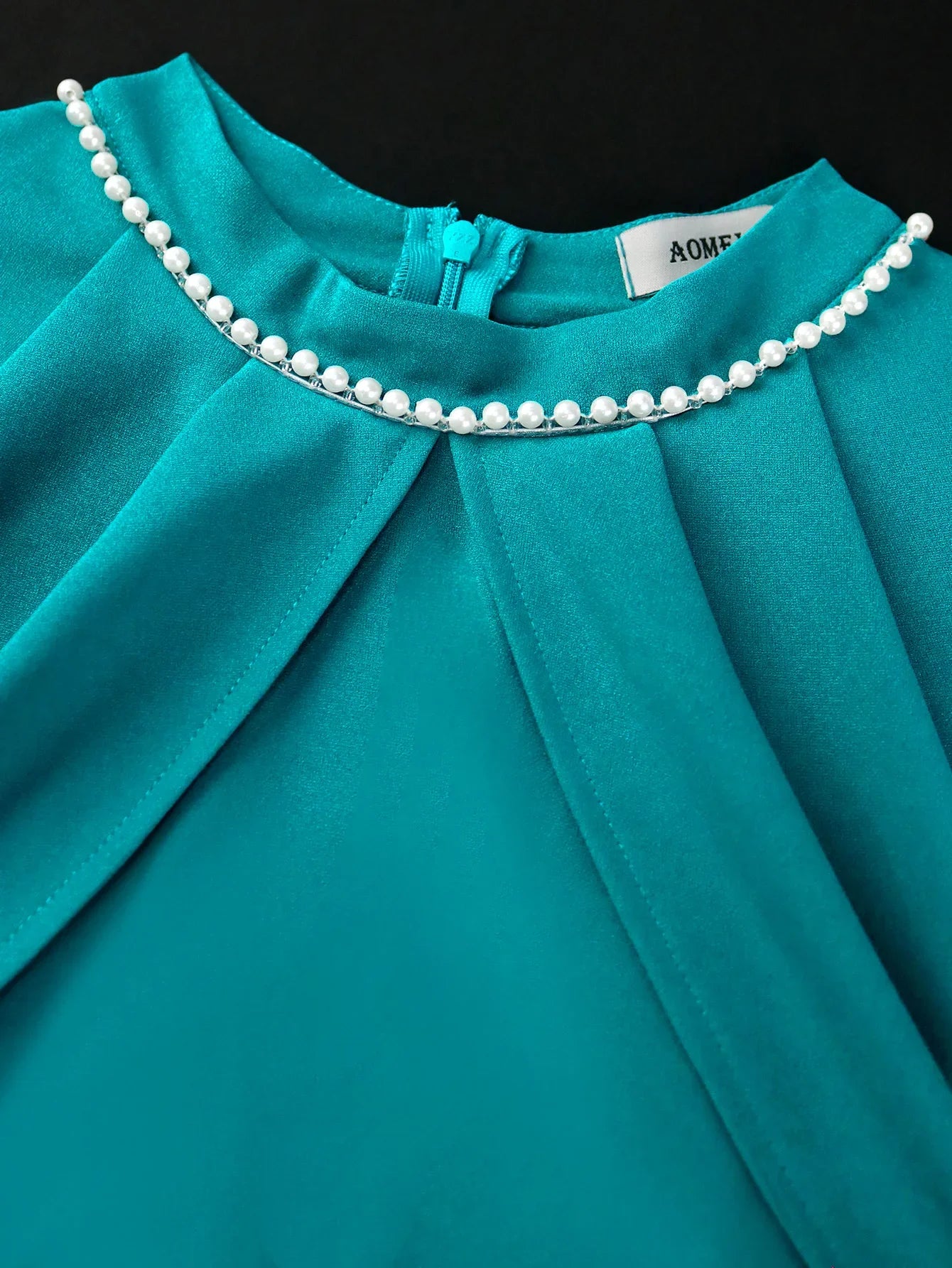 Plus Size Church Dress With Necklace