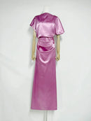 Spliced Folds Dresses