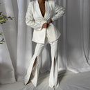 Spliced Diamonds Two Piece Pants Set