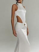 Hollow Out Solid Dresses for Women