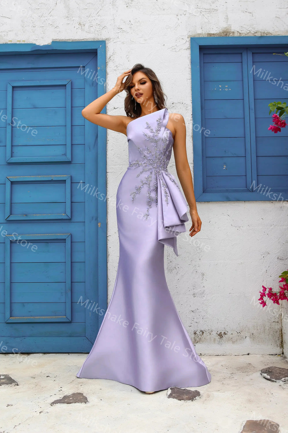 Satin Evening Glitter Dresses