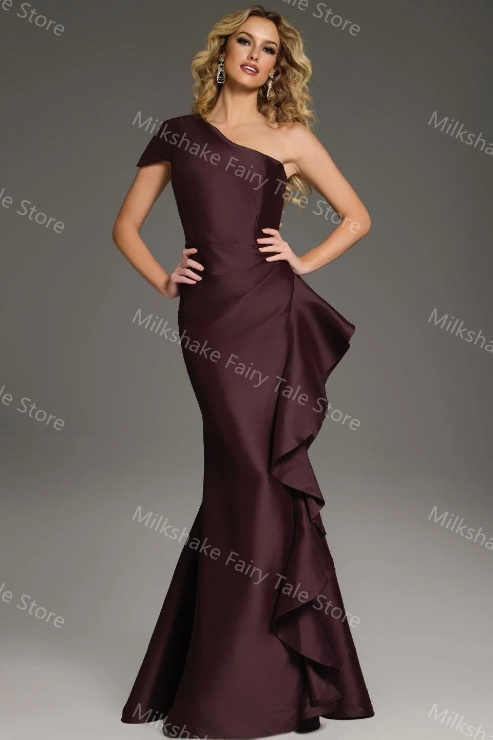 Mermaid Evening Dresses One Shoulder Dresses