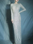 Spliced Sequins Dresses