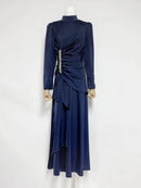 Slimming Spliced Bead Dresse