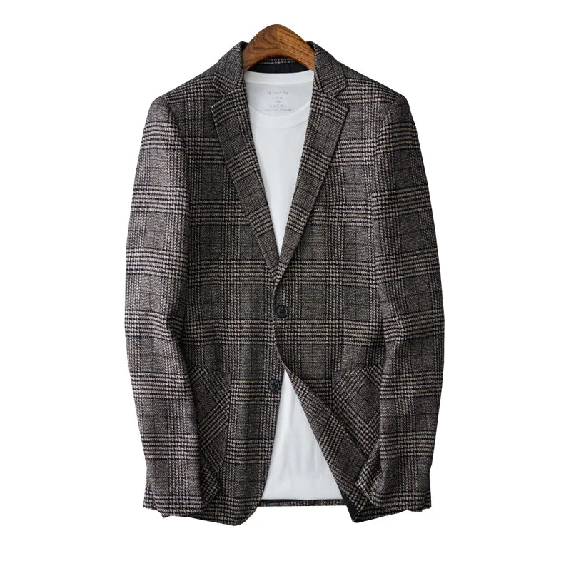 Men’s Plaid Blazer