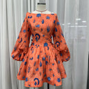Two Piece Slash Neck Dress Set