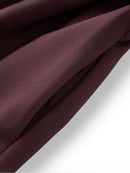 Solid Spliced 3D Buttons Dresses