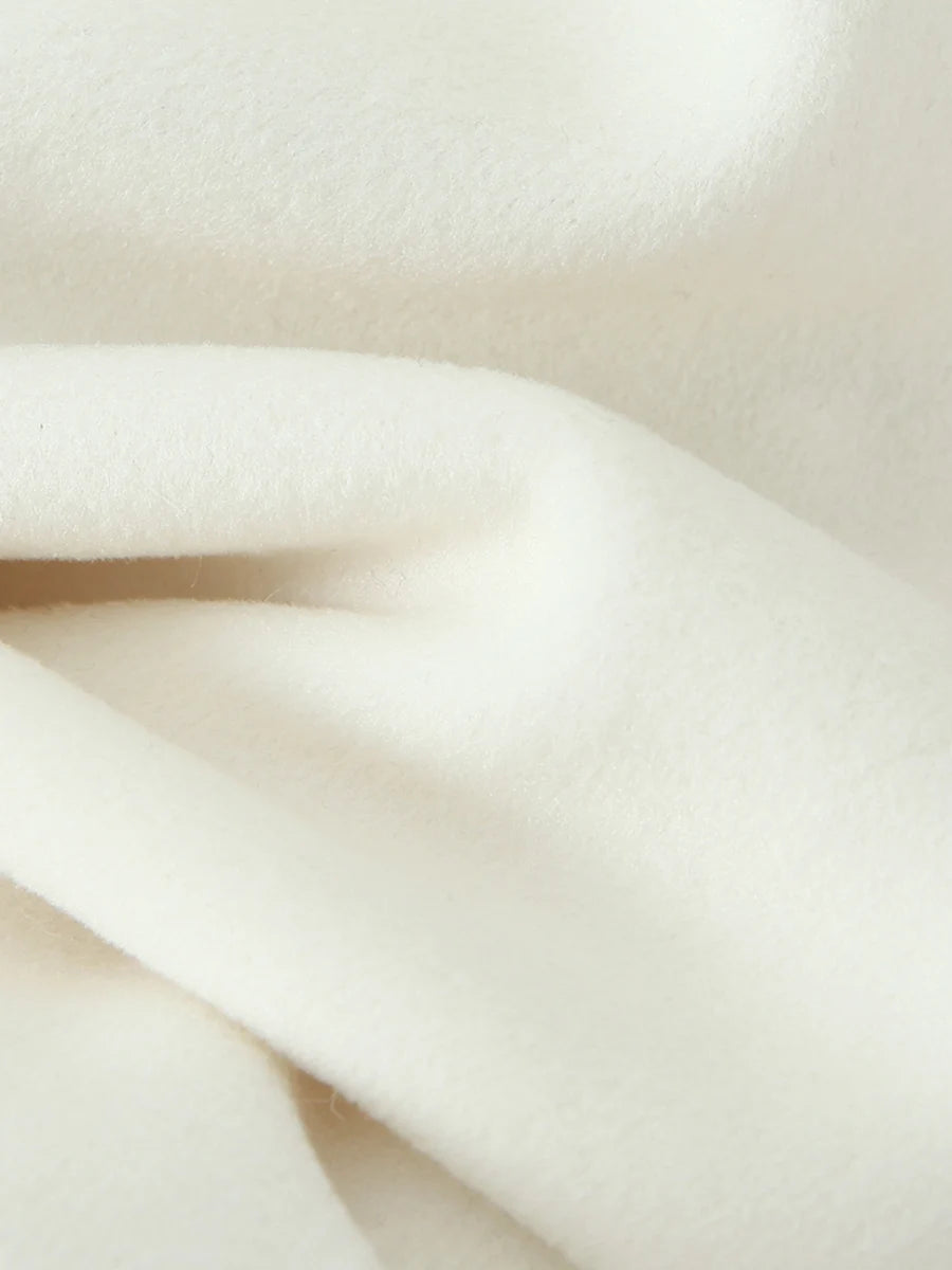 Solid Loose Spliced Fluff Elegant Jackets