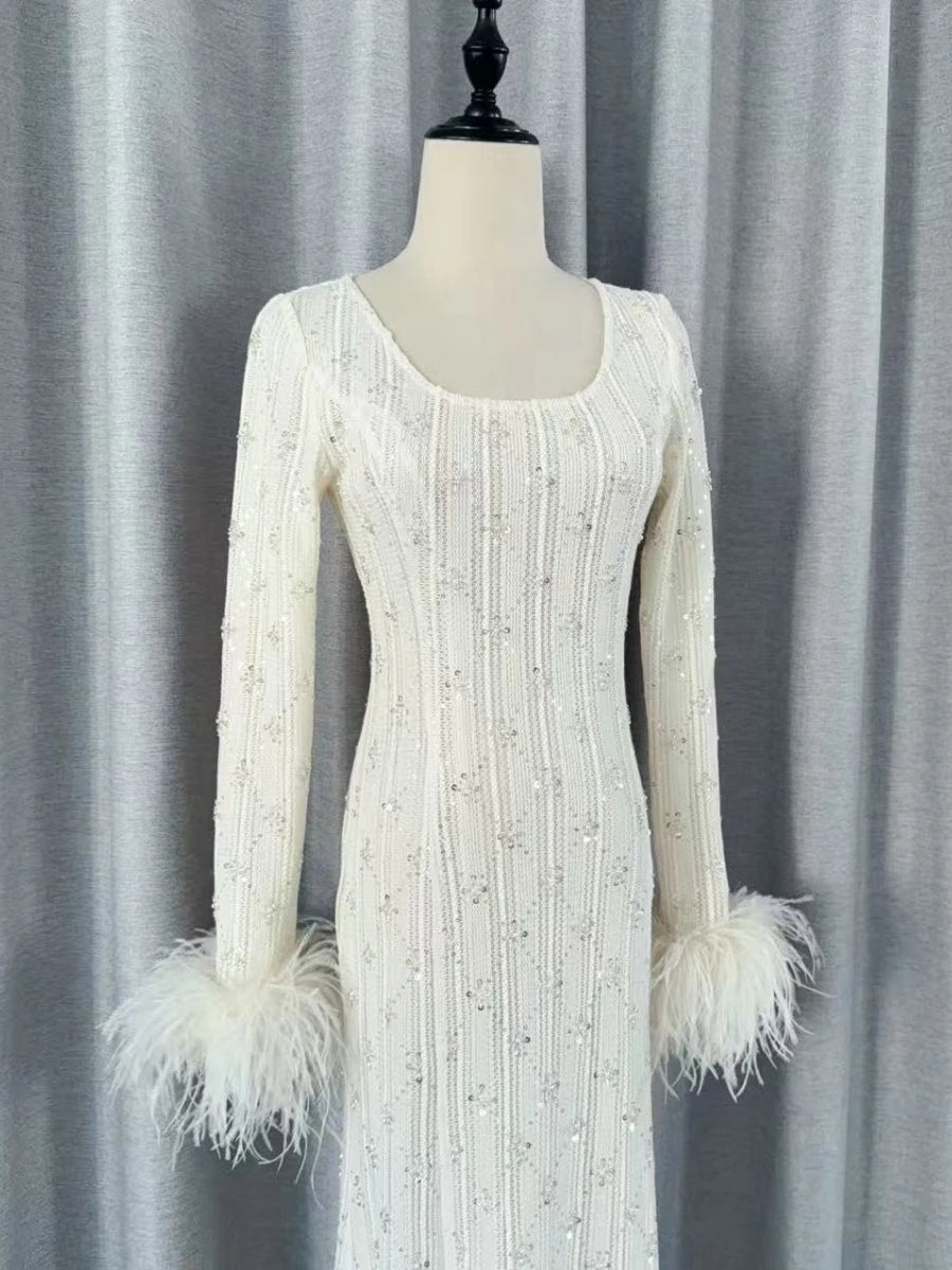 Spliced Bead Dresses