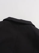 Solid Hollow Out Diamonds Elegant Blazers