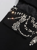 Solid Hollow Out Diamonds Elegant Blazers